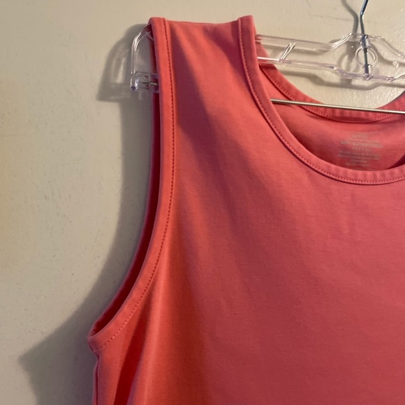 BUNDLE- L.L. Bean 100% Supima Cotton Tank Tops- Pink & Purple Size Small Petite - Picture 3 of 13